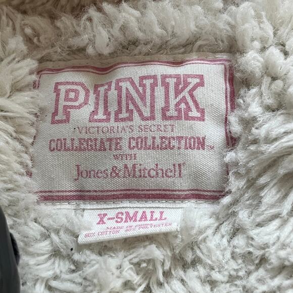 Victoria's Secret Pink Collegiate Collection UT Longhorns Hooded Gray Jacket XS - Picture 8 of 8